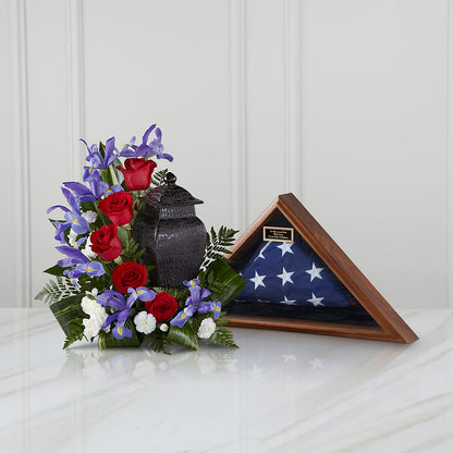 Patriotic Tribute Arrangement – GARRISON DESIGNS FLORIST & INTERIORS, Huntington WV