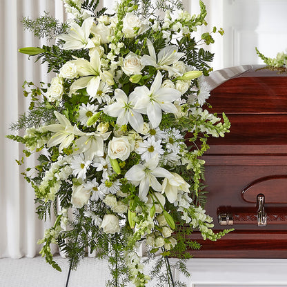 Loving Thoughts Standing Spray – GARRISON DESIGNS FLORIST & INTERIORS, Huntington WV