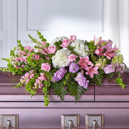 Life's Gratitude Casket Spray – GARRISON DESIGNS FLORIST & INTERIORS, Huntington WV
