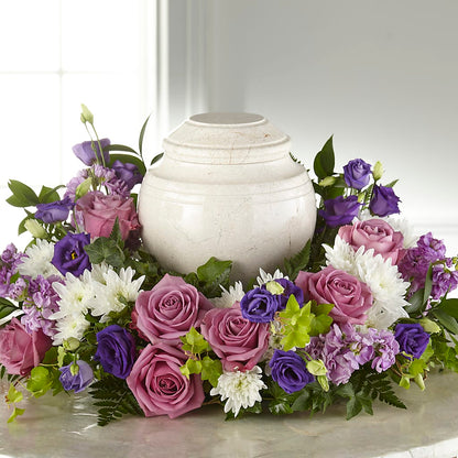 Blooming Sympathy Cremation Adornment – GARRISON DESIGNS FLORIST & INTERIORS, Huntington WV