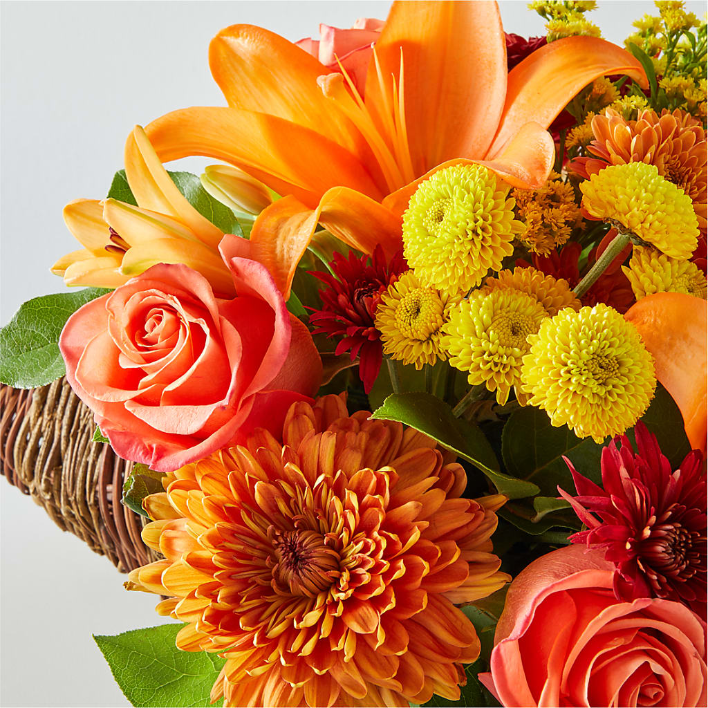 Bouquet of Blessings Cornucopia – GARRISON DESIGNS FLORIST & INTERIORS, Huntington WV