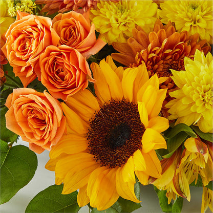 Autumn Harmony Centerpiece – GARRISON DESIGNS FLORIST & INTERIORS, Huntington WV