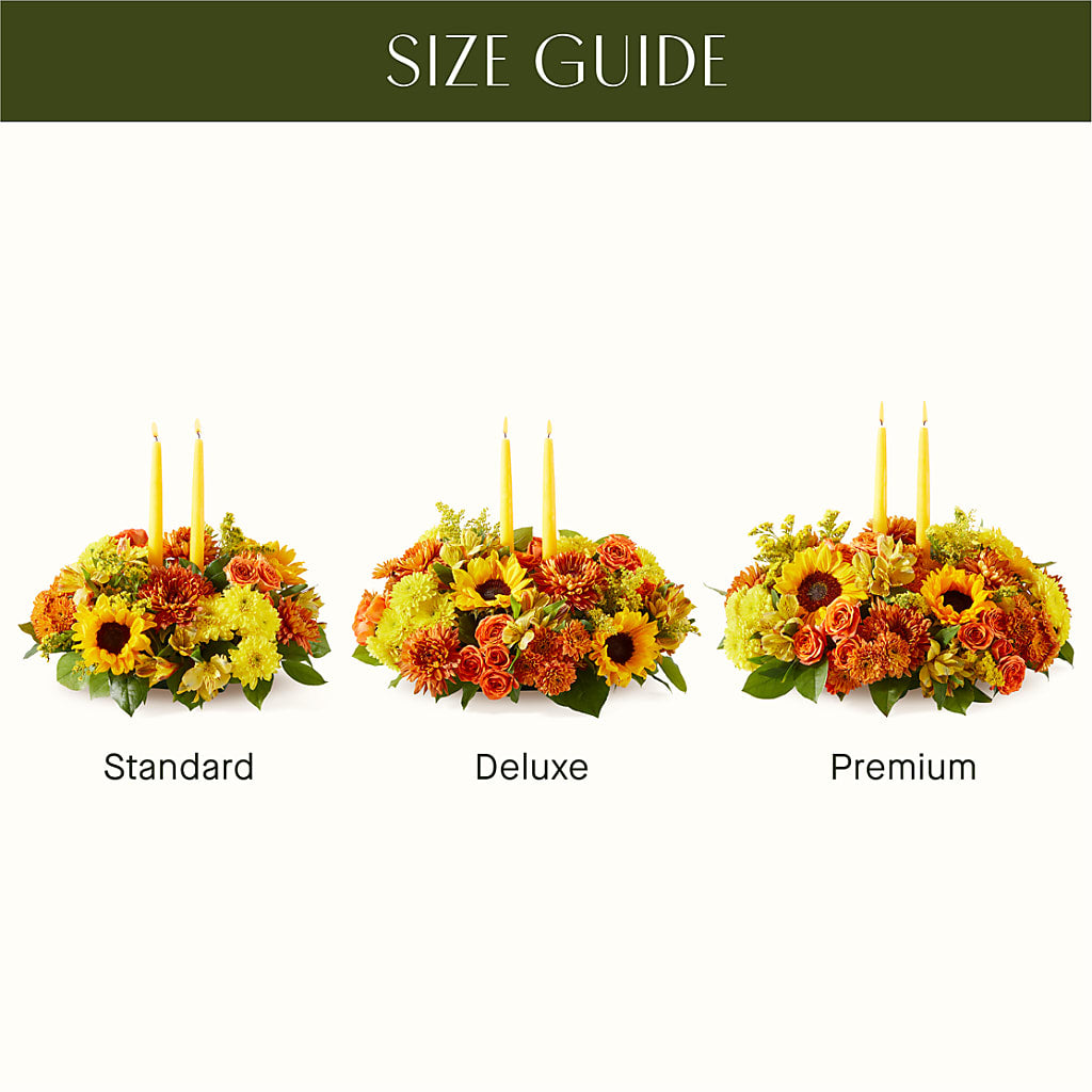 Autumn Harmony Centerpiece – GARRISON DESIGNS FLORIST & INTERIORS, Huntington WV