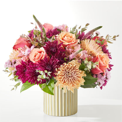 Berry Cobbler Bouquet with Ivory Vase – GARRISON DESIGNS FLORIST & INTERIORS, Huntington WV