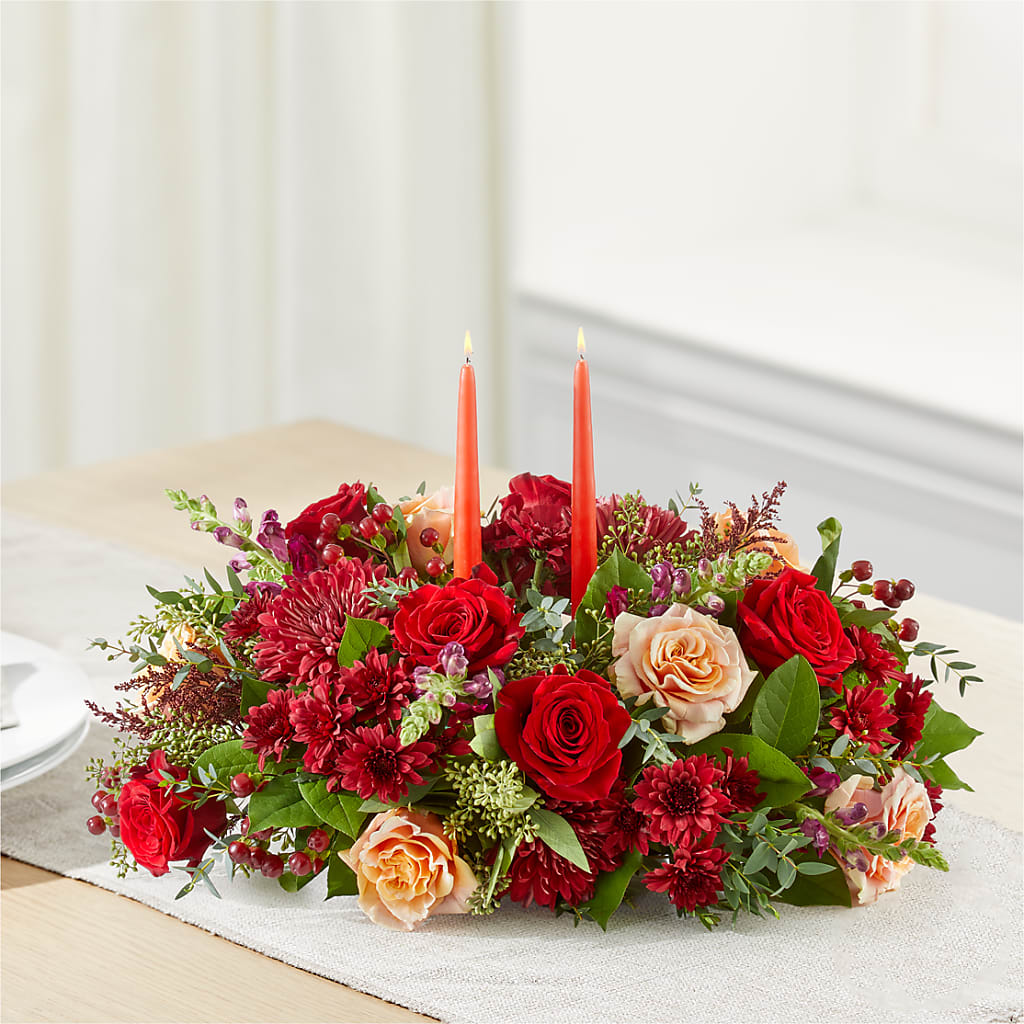 Most Thankful Centerpiece – GARRISON DESIGNS FLORIST & INTERIORS, Huntington WV