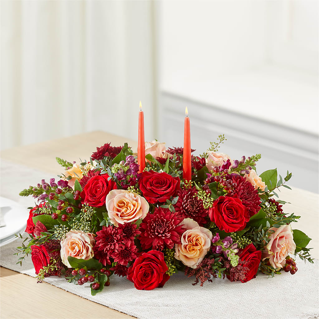 Most Thankful Centerpiece – GARRISON DESIGNS FLORIST & INTERIORS, Huntington WV