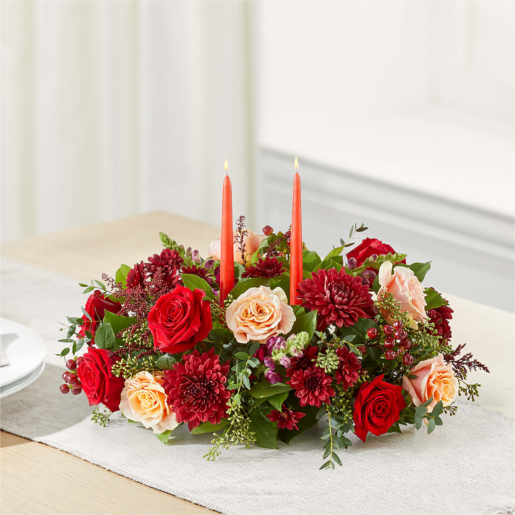 Most Thankful Centerpiece – GARRISON DESIGNS FLORIST & INTERIORS, Huntington WV