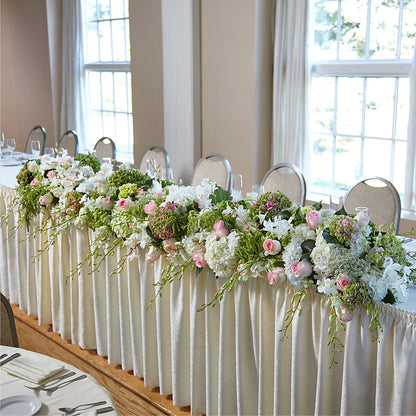State of Joy Head Table Arrangement – GARRISON DESIGNS FLORIST & INTERIORS, Huntington WV