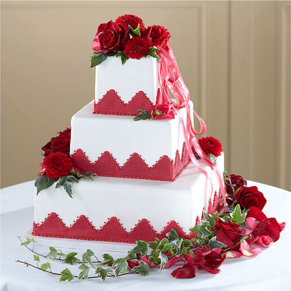 Forever Happiness Cake Decor – GARRISON DESIGNS FLORIST & INTERIORS, Huntington WV